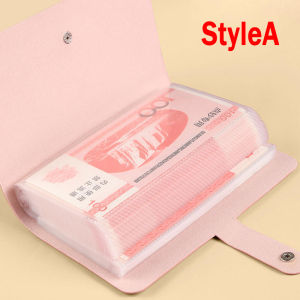 50 Pockets Cash Collect Book Savings Money Banknote Album Money Saving Organizer  Photocard Holder Card Holder School Notebook