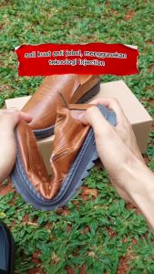 Chonlui K20: Sepatu Kulit PU Casual Pria & Sepatu Kerja Gaya Anak Muda