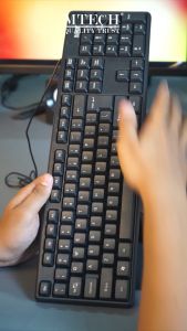 MTECH Original Keyboard & Mouse Combo Gratis Mousepad Bisa PC Laptop Smartphone