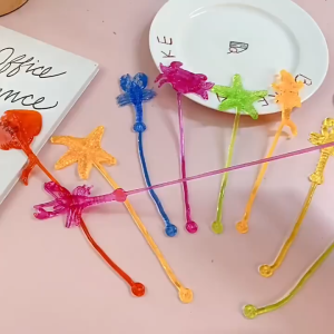 Kids Sticky Sea Animal Wall Climbing Toy Soft Stretchy Sensory Fidget Stress Relief