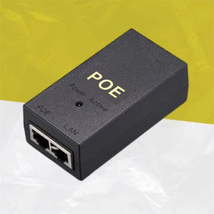Desktop POE Power Injector Ethernet Adapter 48V 0.5A 24V 1A 24V 0.5A 12W Desktop POE Power Injector Ethernet Adapter Surveillance CCTV