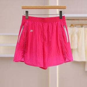 Breathable Loose Waist Zipper Pockets Shorts Summer