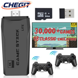 4K TV Game Stick M8 Built-in 20000+/30000 Games Video Game Console 64GB Handheld Game Player Wireless Controller Retro Gamepad