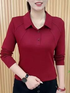 HUAXUNRAN | Loose & Slim-Fitting Senior Womens Long-Sleeve T-Shirt