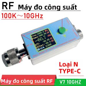 Máy Đo Công Suất RF Loại N 100K-10G V7 Máy Dò Dữ Liệu Giao Tiếp USB Với Giao Diện TYPE-C Cho Bộ Khuếch Đại Vô Tuyến Ham