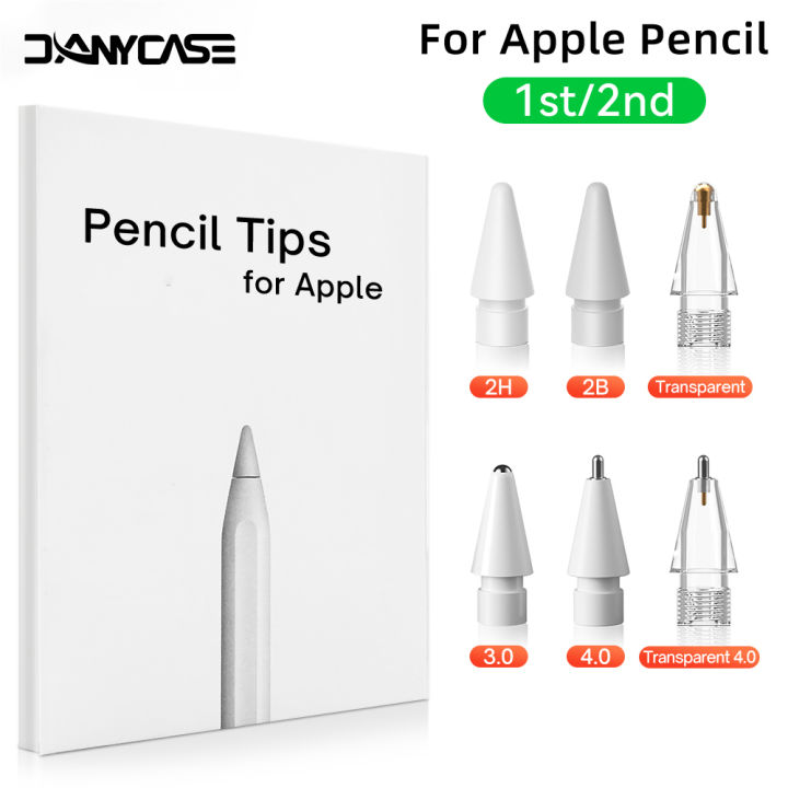 For Apple Pencil Drawing Tip 2B & HB & Thin Tip & Transparent Nib For ...