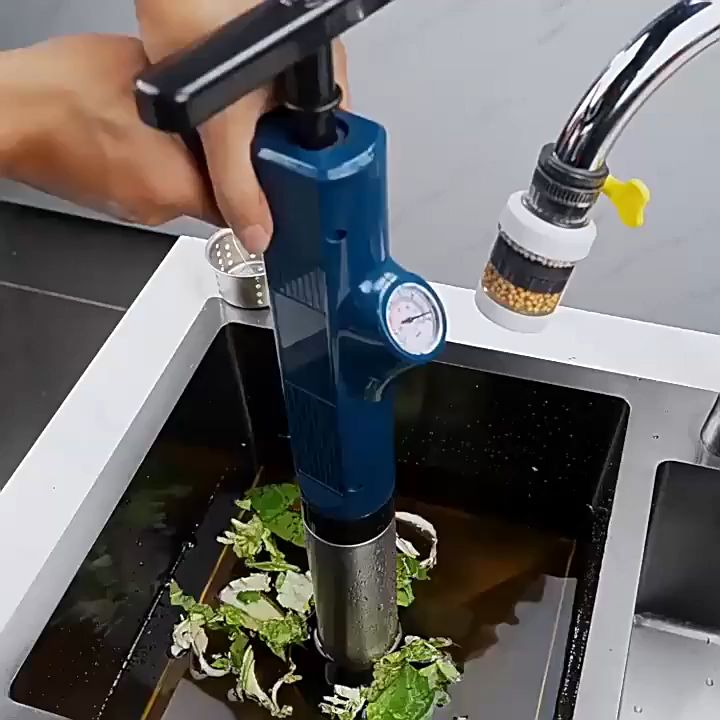 Air Drain Blaster Sink Plunger Air Power Drain Blaster Manual Pump Cleaner Pipe Blaster High Pressure Plunger For Bath Toilet Sink Floor Drain Kitchen - View #13