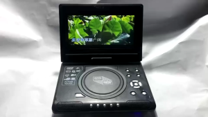 Portable DVD player with screen 9.8Inches HD TV Portable DVD player Rotate LCD Screen Compact Multi Region ADH CD SVCD VCD FM Protable 1080P HDMI Vedio Music Player for Car & Kids