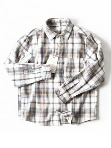 American Style Plaid Flannel Brushed Warm Breathable Loose Casual Collar Long Sleeve Shirt Men Autumn Season Polyester Fiber