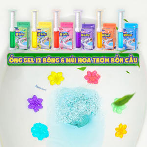 Khử Mùi Toilet Dạng Gel Khử Mùi Bồn Cầu Hamart Hình Hoa Tiện Dụng Thơm Nức Mũi 6 Màu