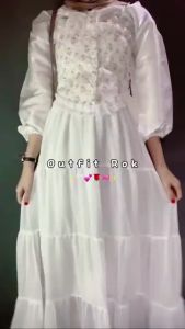 ROK CERUTY BABYDOLL PREMIUM / ROK REMPEL CERUTY / ROK SUSUN RUFFLE MAXI SKIRT PANJANG