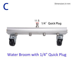 Pressure Washer Aluminum Water Broom Ground Cleaning Pressure Washer Accessory Jet Washer Water Cleaning Surface Cleaner