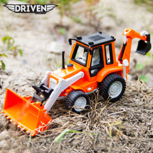 Driven Engineering Vehicle Model Series Simulation Sound Effect Fire Truck Excavator Boys Children Toys 2 Years Old Collectible Car Models