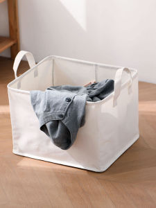 Foldable Fabric Storage Box Canvas Clothing Dirty Laundry Basket Toy Storage Basket Japanese Style Home Use Organizer