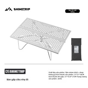 ShineTrip | Bàn Chiến Thuật Gấp Xếp Nhôm Hợp Kim Siêu Nhẹ Di Động
