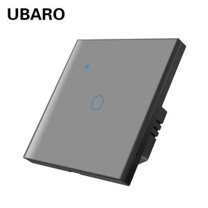 UBARO WiFi Công Tắc Cảm Ứng Thông Minh 86x86mm 1/2/3/4 Gang Tuya App/Điều Khiển Bằng Giọng Nói Hẹn Giờ Yêu Cầu Trung Tính Trắng/Đen/Xám/Vàng