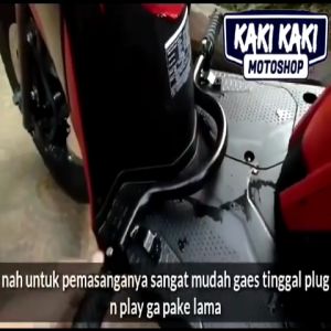 PAKET LENGKAP Step Bastep Footstep Pijakan Kaki Depan Matic Honda Vario 125 FI New LED 2015-2018 Tebal Murah