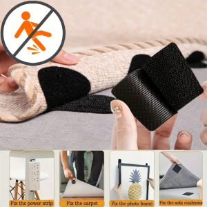 Carpet Fixing Stickers 100/2pcs Double High Adhesive Car Fixed Patches Non-slip Mat Home Floor Foot Mats Non-slip Grip Tapes New