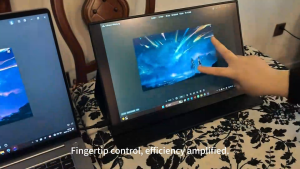 【Local delivery】ZOOMEDIN 15.6" Touchscreen Portable Monitor USB-C External Screen 1920*1080 FHD Computer Laptop Display With Dual Type-C HDMI/Mini DP/Dual Speaker/VESA/Smart Cover for Phone Nintendo Xbox PS4 RPi Win PC Mac