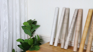 สติ๊กเกอร์ลายไม้ สติ๊กเกอร์ติดพื้น วอลเปเปอร์ติดพื้นPVC วอลเปเปอร์ ลายไม้ Sticker สติกเกอร์ติดโต๊ะ หลายขนาด 60ซม.x3ม