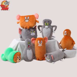 New Tom and Jerry Plush Toy 20cm Transformation Series Cute Cartoon Stuffed Animal Soft Pillow Funny Gift