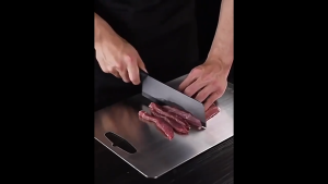 316 Stainless Steel Cutting Board Double-side Kitchen Chopping Board Antibacterial Papan Potong 抗菌砧板