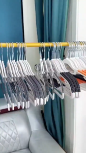 Heavy Duty Non-Slip Metal Clothes Hanger Set for Adults with Hooks Durable & Space-Saving