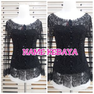 atasan kebaya wisuda kerah sabrina + longtorso