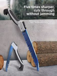 MUDUOXIN | Quick Log Cutting Saw Blue Tempered Blade