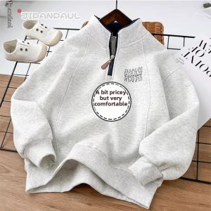 JIFANPAUL | Warm Fleece-lined Hoodie Jacket Windproof Autumn Winter Boys Clothes