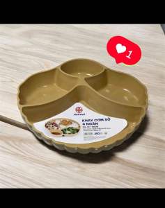 Khay Cơm 4 ngăn hình Sò nhựa Việt Nhật 5608 - Đĩa đựng đồ ăn hoa quả tiện lợi