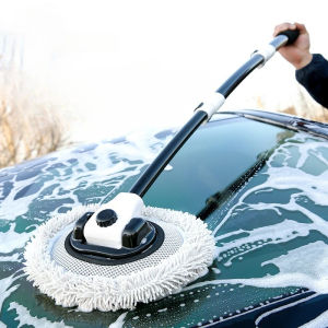 Onetwone Car Wash Brush Car Cleaning Brush Telescoping Long Handle Mop Soft Hair Chenille Broom Universal Window Wash Auto Accessories