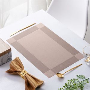 VIKAMA Heat-Resistant Placemats Washable Luxury-Style Table Mats Decorative Placemats for Kitchen Dining Tables kitchen