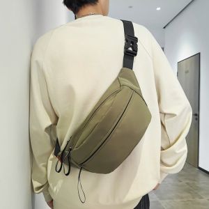 JENL กระเป๋าสะพายข้างเป้สะพายคอมพิวเตอร์กันน้ำกันขโมยกระเป๋าสะพายถุงคลุมกระเป๋าคาดอกพาดลำตัวกันขโมยจักรยานแนวสปอร์ตฮาราจูกุ