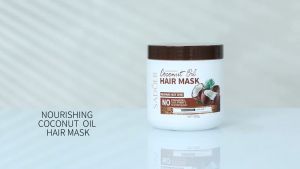 SADOER Coconut nourishing hair mask moisturizing repair dry damaged hair hair care essential oil hair mask Smooth Non Steaming Nourish Scalp Treatment 500g