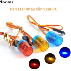 Đèn LED Đa Chức Năng Nhấp Nháy Thanh Đèn Xoay Báo Động Cho Xe RC 1/14 Tamiya 1/10 Phụ Kiện Nâng Cấp Xe Công Trình 15x9mm/18x13mm