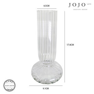 Handmade Glass Flower Vase Creative 3D Style Decorative Home Living Room Tabletop Flower Pots Simplicity Modern Style