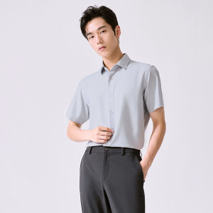 Mens Business Fashion Short Sleeve Shirt