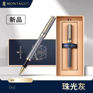 ชุดกล่องของขวัญปากกาลูกลื่นหรูหรา ปากกาโลหะสำหรับผู้ชาย ปากกาเซ็นชื่อสำหรับธุรกิจ ปากกาลูกลื่นแบบมีไข่มุก อุปกรณ์การเรียน