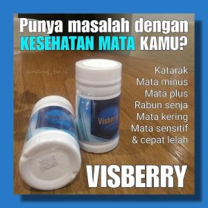 2 botol VISBERRY vitamin mata kurangin kelelahan mata minus plus katarak