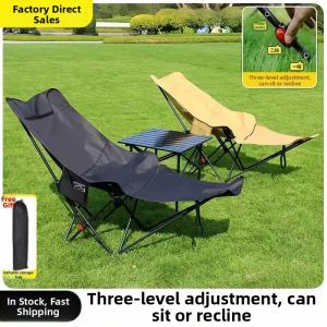 LINSI | Adjustable Leg Rest High-back Moon Shape Outdoor Folding Chair