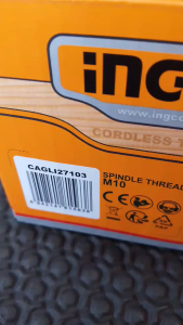 INGCO CORDLESS ANGLE GRINDER | CAGLI27103 | TOOLSRTOYS | ING-CORDLESS