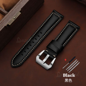 20mm 22mm 24mm 26mm Oil Wax Genuine Leather Watch Band for Seiko for Rolex Brown Cowhide Strap Business Sport Bracelet Men Wrist
