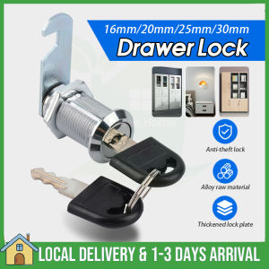 16/20/25/30MM Cabinet Drawer Front Lock Furniture Cylinder Cam Lock with 2 Key Security Lock Cupboard Tools 信箱锁锁芯