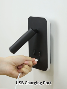 Led Reading Wall lamp 13W 2 Colors Warm White Desk Lamps 350 Degree Rotation Adjustable Wall Light USB Charger Atmosphere Night Lights