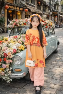 sét bộ áo dài thỏ ngọc.áo quần.chưa kèm mấn