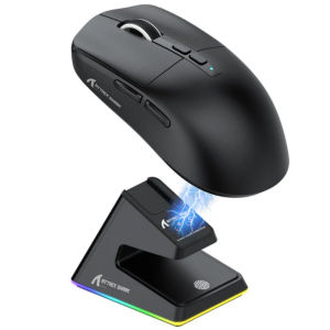 ATTACK SHARK | ATTACK SHARK X6 Tri-mode Wireless Gaming Mouse 55g Ultra Light PAW3395 26000DPI BT5.2 2.4G Wired With Magnetic Charging Dock RGB