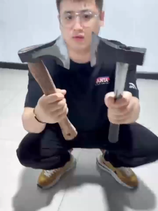 ขวาน ขวานเดินป่า ขวานด้ามไฟเบอร์ พกพาสะดวก ขวานเหล็กแหนบ