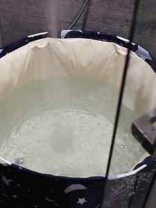 Folding bath bucket Bathtub Bath Tub household thickening inflatable Spa Bath Mandi children adults沐浴桶 with Cushion