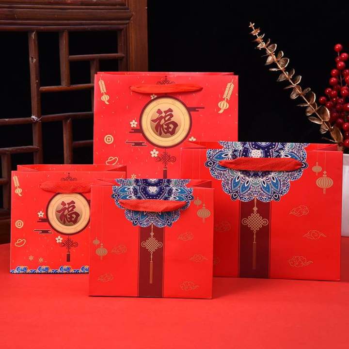 [SG seller] CNY 2024🍊🍊Mandarin Orange Carrier Bag/ Gift Bag/ Goodie Bag